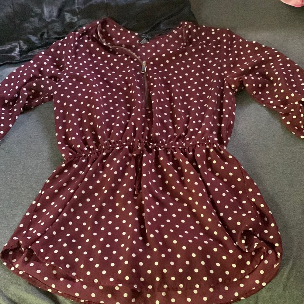 Charlotte Russe polkadot shirt
